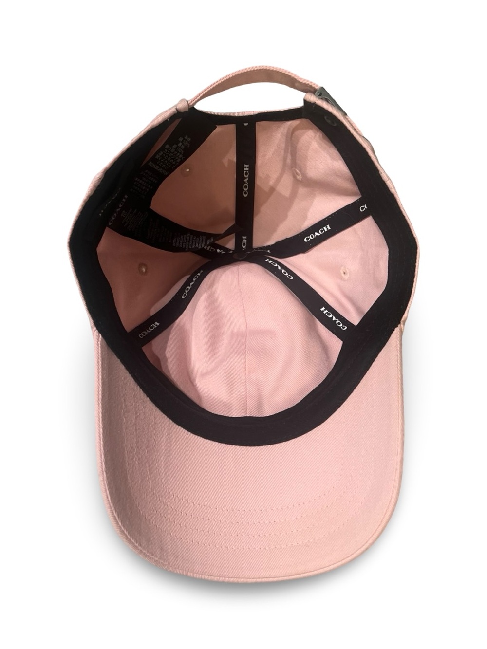Coach Light Pink Embroidered Logo Cap - Picture 2 of 7
